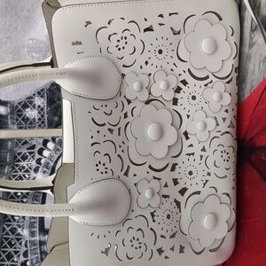 Gianni Notaro Floral Leather Bag